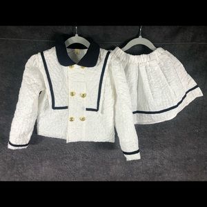 Girls/ Toddler (2) piece Sailor Set.
